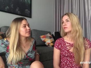 Captivating Blonde Amateur Lesbians Having Horny X rated movie